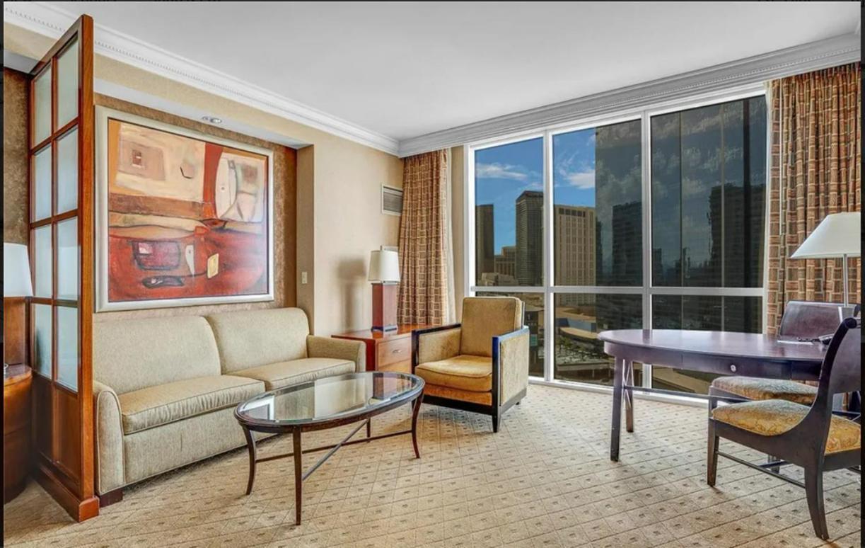 Signature Mgm Suite With Strip And Sphere View Las Vegas Luaran gambar